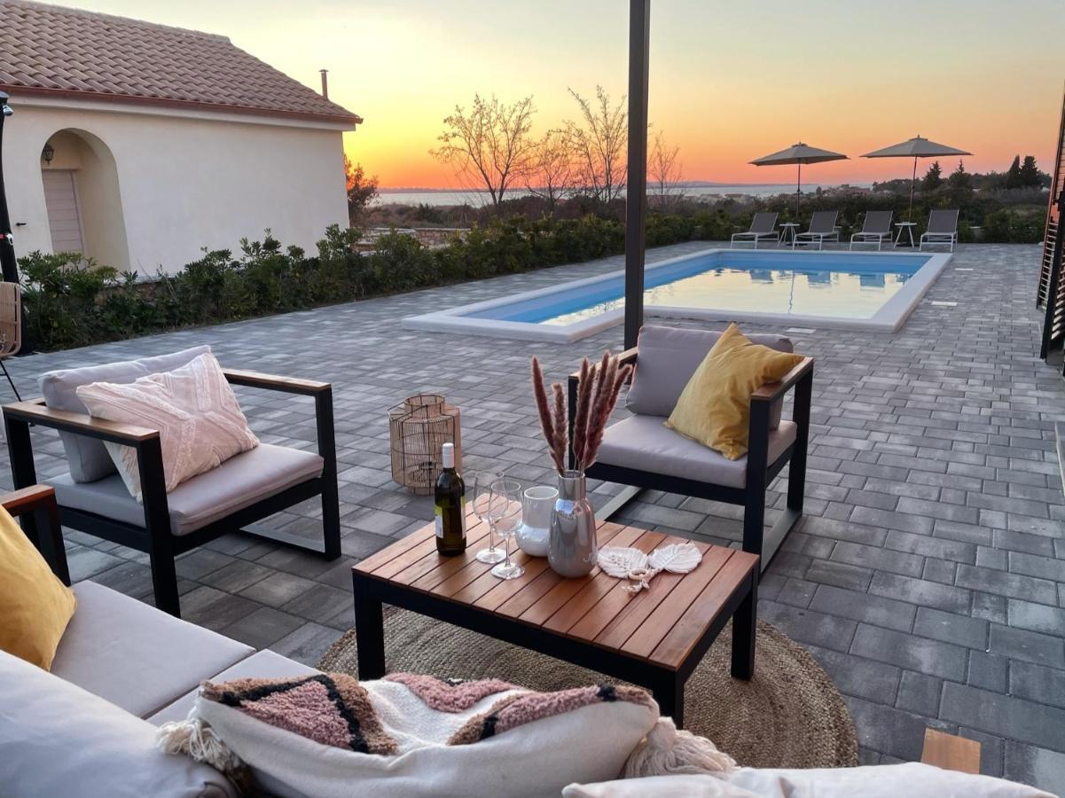 Villa Katarina - Grosser Pool Beheizt - Meerblick Vrsi Esterno foto